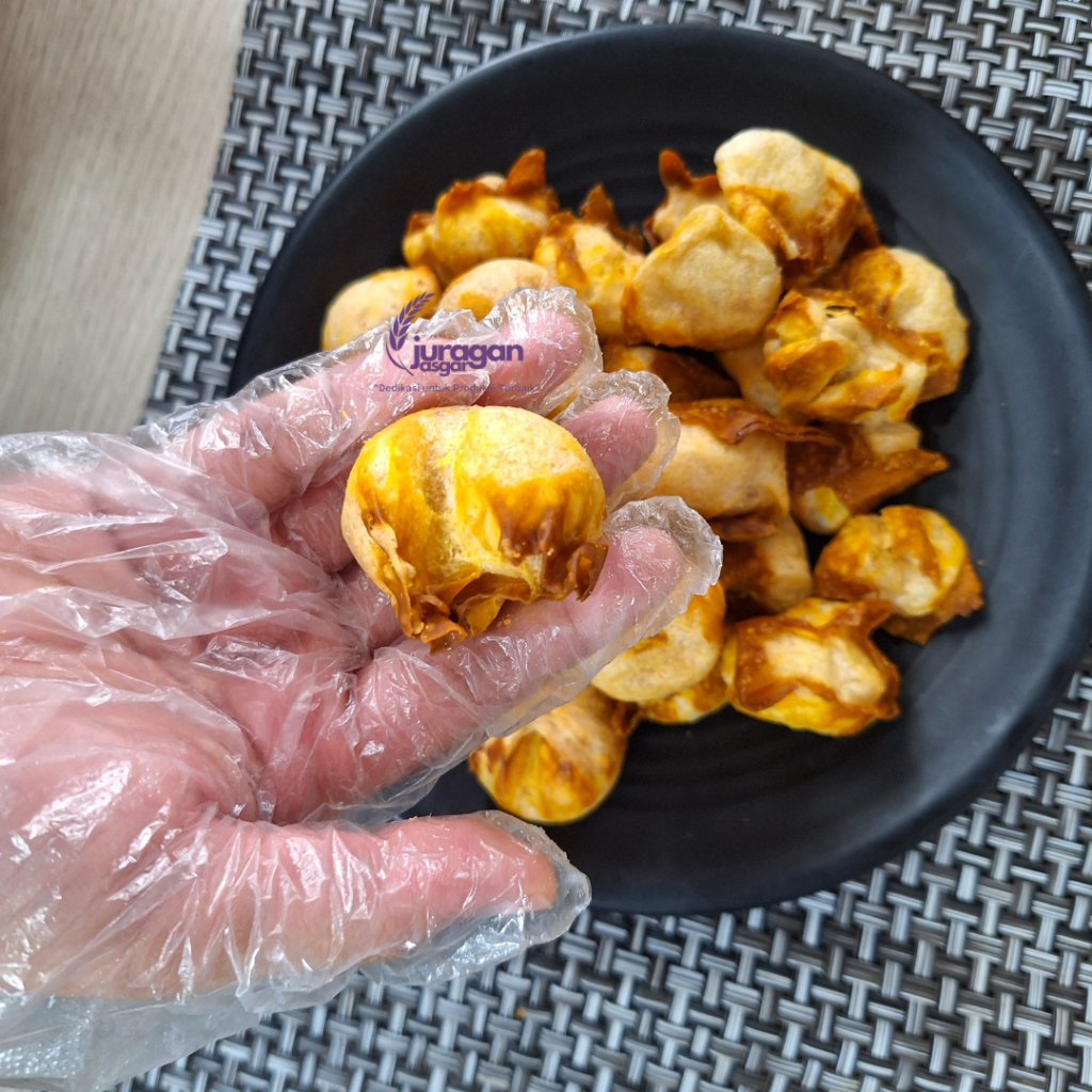 

CUANKI SIOMAY KERING ( ISI 500 BIJI / 1 BALL ) Topping Asli Garut