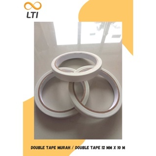 

PAKET MURAH 1 PAKET ISI 10 PCS Double Tape Murah / Double Tape 12 mm x 10 m /