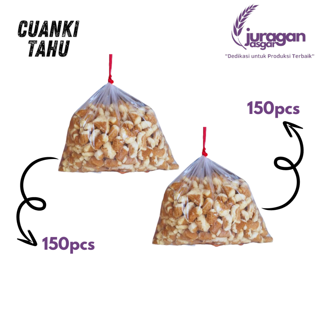 

CUANKI TAHU KERING ( ISI 200 BIJI ) Topping Asli Garut