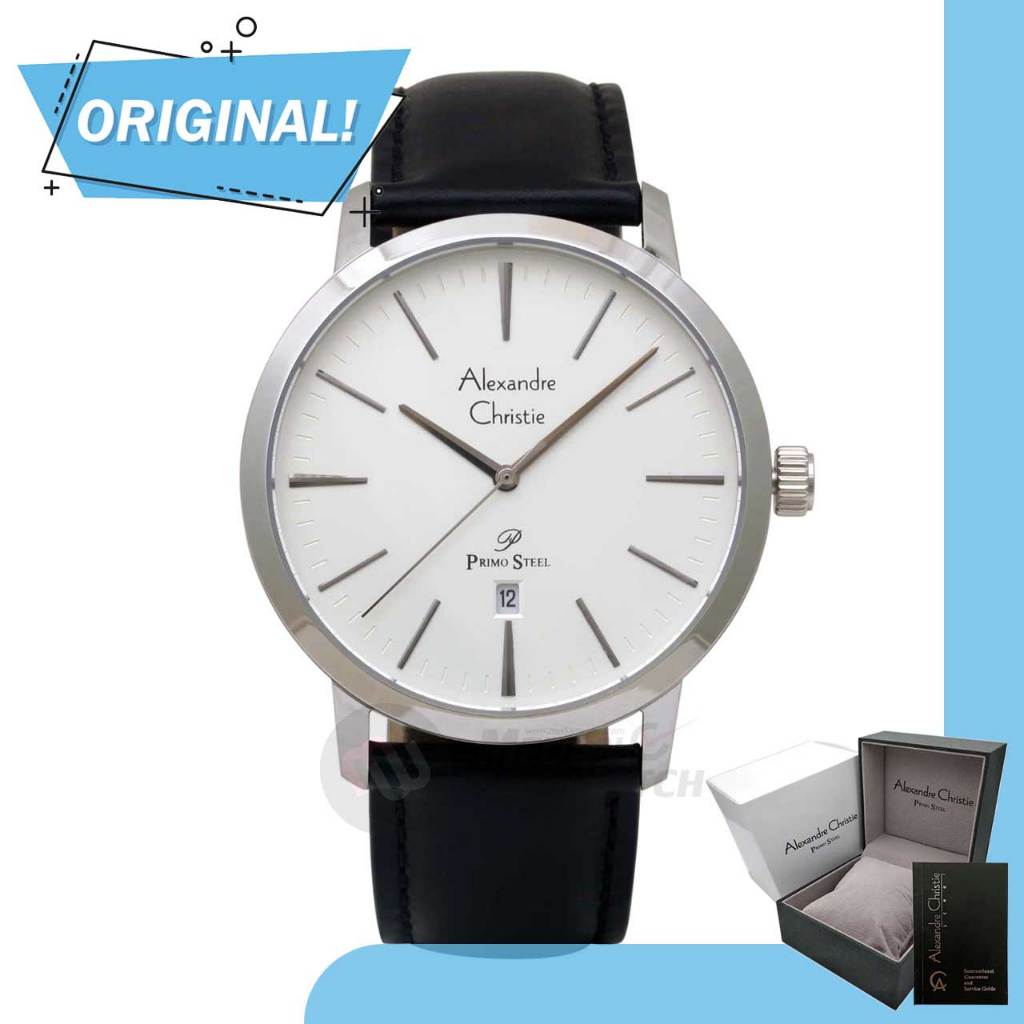 Jam Tangan Pria Analog Alexandre Christie 1028MD AC1028 AC 1028 MD 1028 MDLSSSL Original Garansi Res