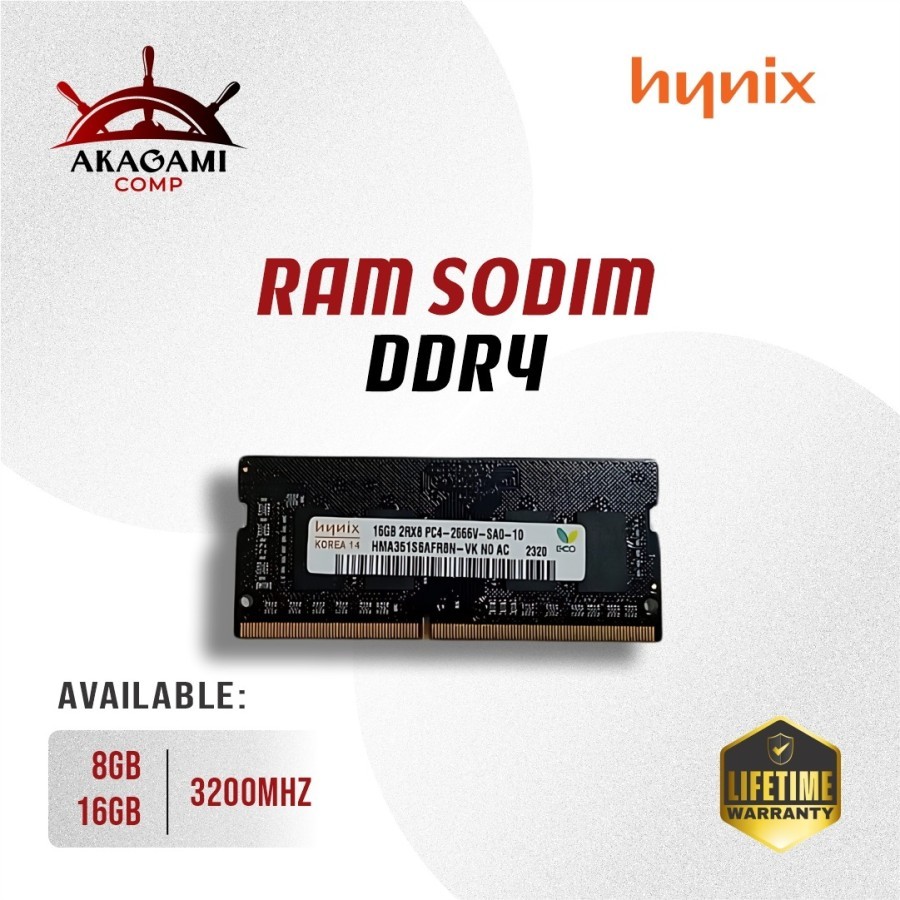 Memory RAM HYNIX Sodimm 8GB/16GB DDR4 3200 Mhz PC 25600