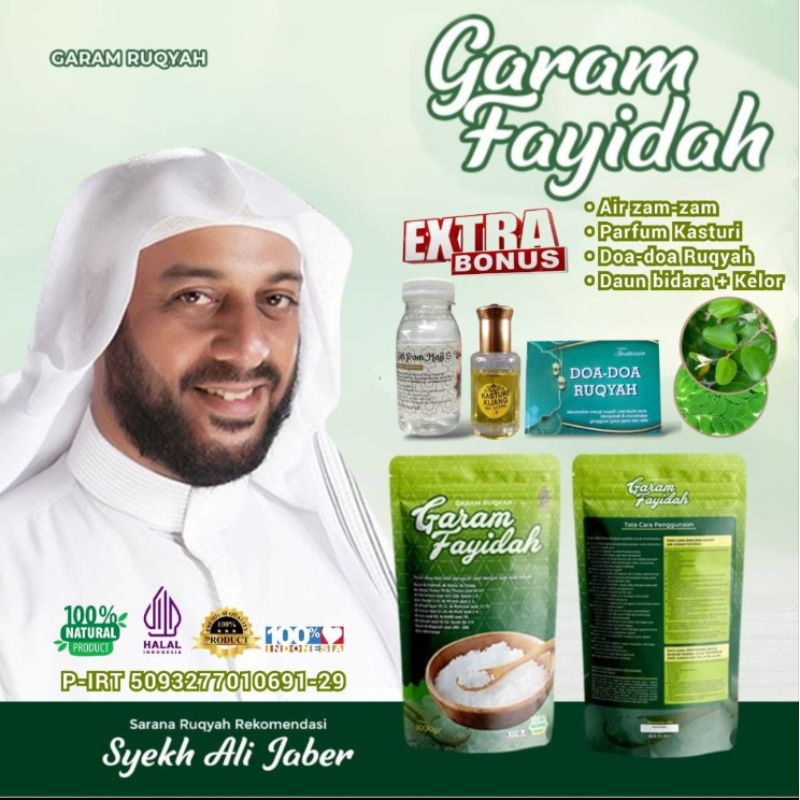 

Garam rukiah ruqiyah ruqiyah fayidah netralisir energi negatif di tubuh atau di rumah siap pakai