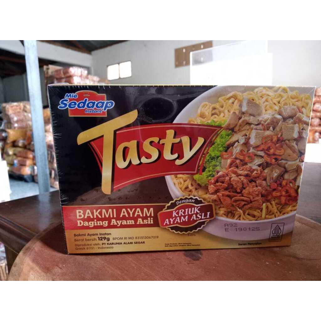 

Sedaap Tasty Mie Instan Bakmi Ayam Bag 129 gram