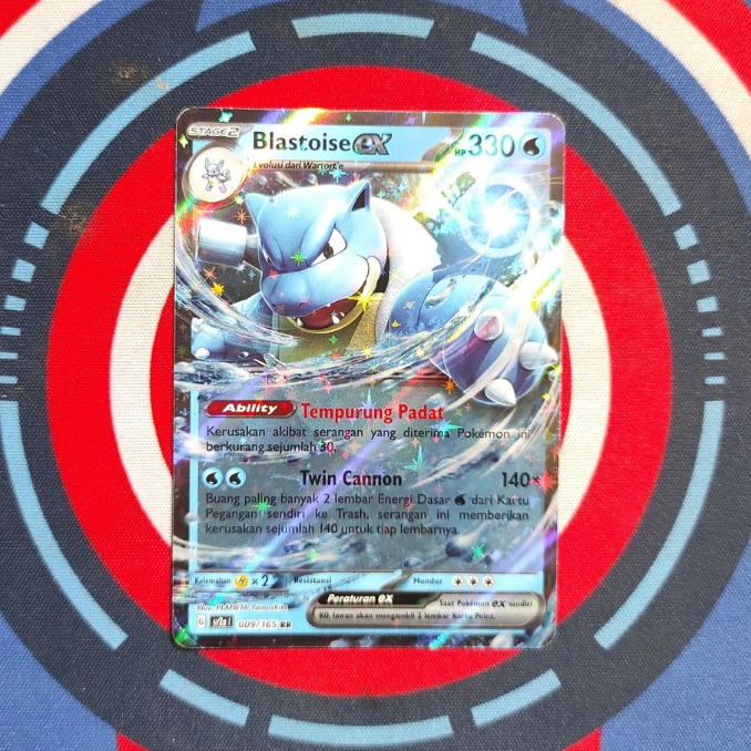 Blastoise EX sv2a 009/165 RR | Pokemon TCG Indonesia