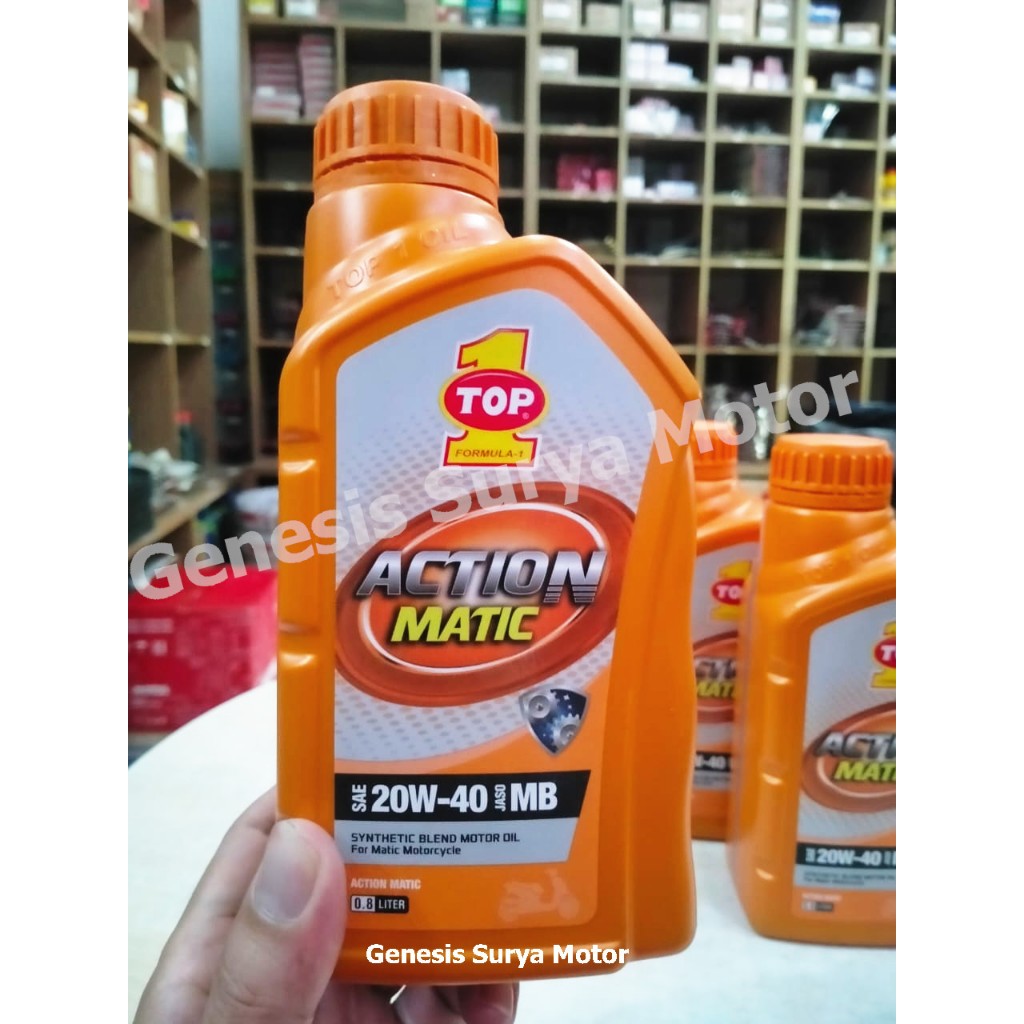 Oli Top1 Action Matic 20W40 0,8L Matic
