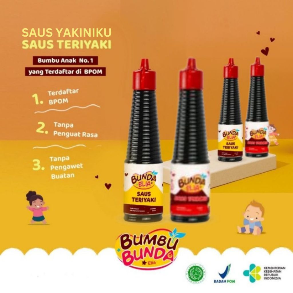 

Bumbu Bunda Saus Teriyaki MPASI Non MSG Non Pengawet / Bumbu Bunda Saus Yakiniku MPASI Non MSG Non Pengawet / Bumbu MPASI / Bumbu Anak Non MSG - READY MANADO
