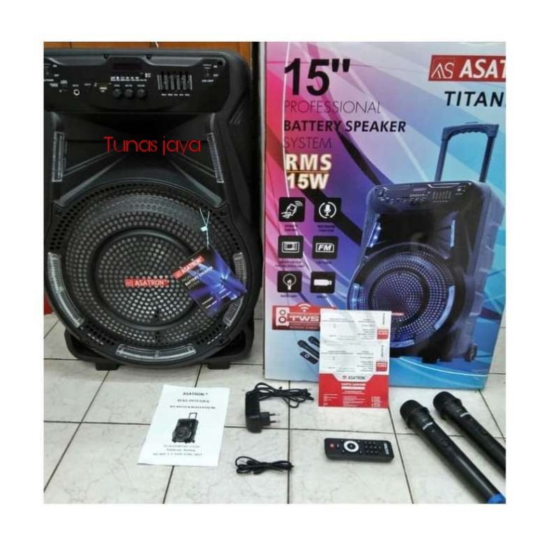 WIRELESS ASATRON TITANIUM 15 INCH , SPEAKER ASATRON TITANIUM 15 INCH