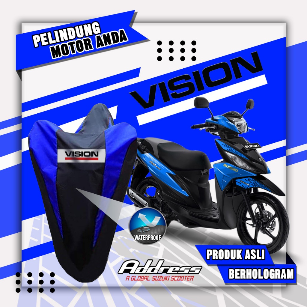ULTRA VISION Sarung Motor Suzuki Address Anti Air CoverBody Waterproof Selimut Penutup Pelindung