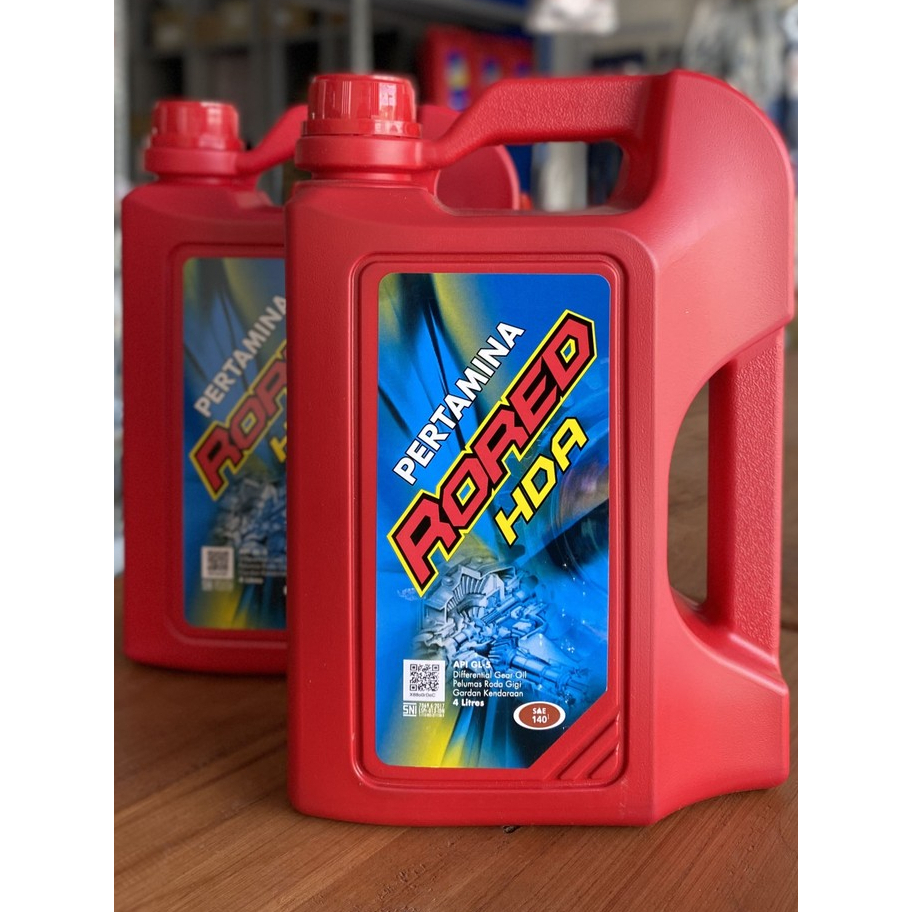 Pertamina Rored HDA SAE 140 4L Oli Gardan Rored HDA Kemasan 4L