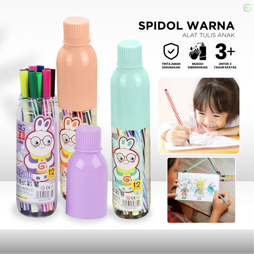 

Spidol Warna Warni Alat Lukis Marker Pen Spidol Warna Alat Tulis Anak / Spidol Marker Warna Pena Kuas Menggambar Kerajinan Alat Tulis