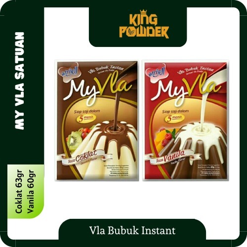 

[SATUAN] Nutrijell MY VLA Coklat | Nutrijell My Vla Vanilla 60gr | Vla Bubuk Instant | Fla Instant Pudding