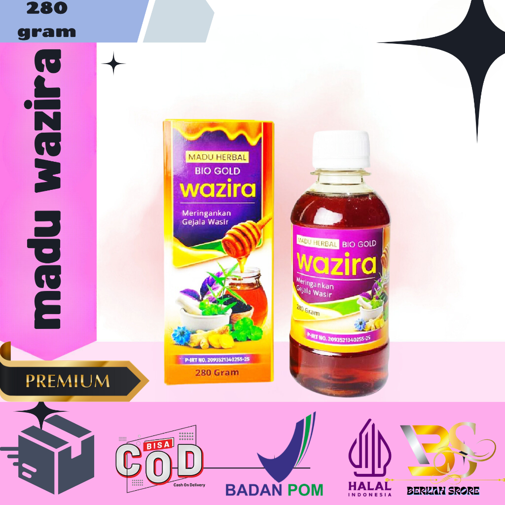 

WAZIRA Madu Untuk Membantu Meringankan Gejala Wasir 280 gr