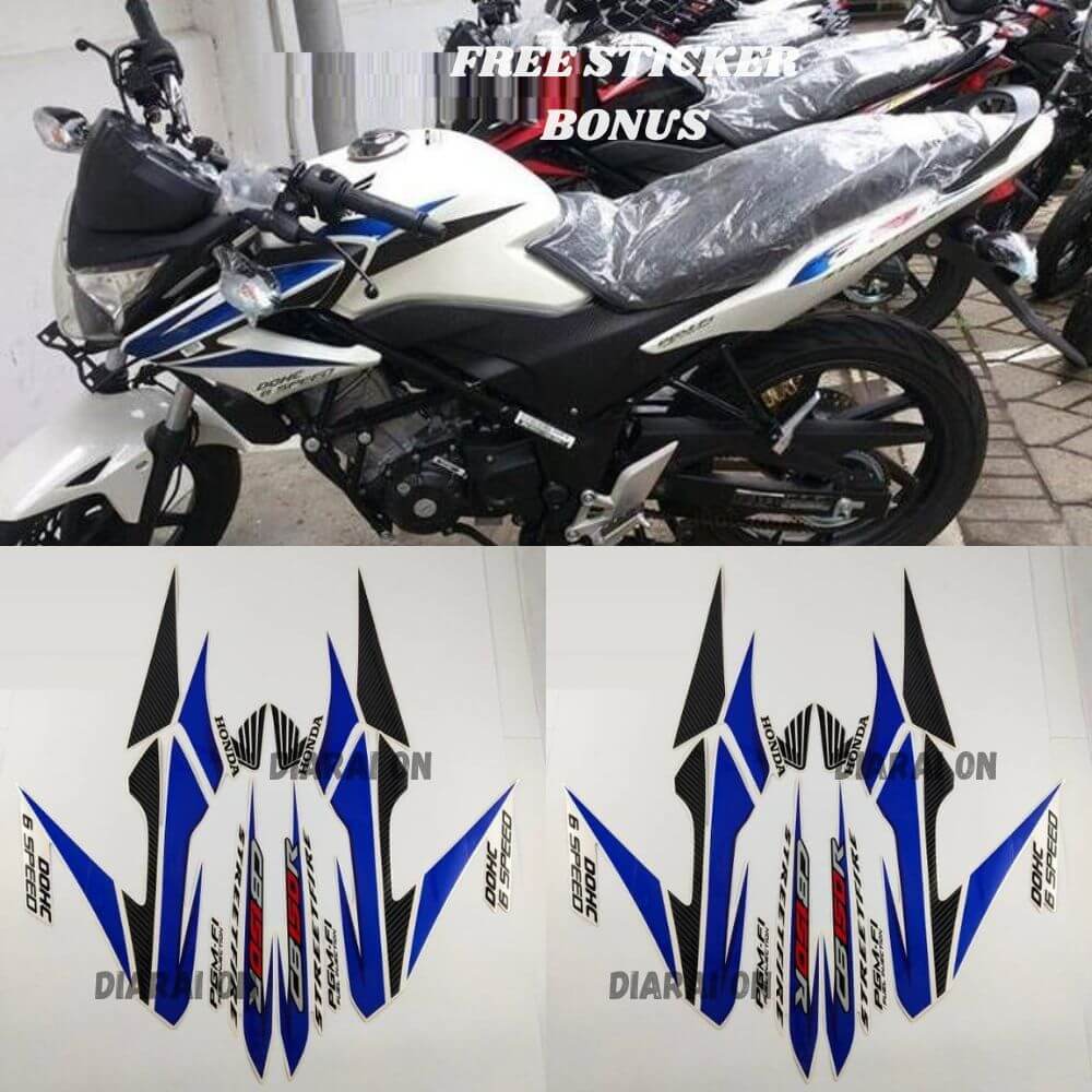Stiker Striping Honda CB150r 2014 - CB 150 R CB 150R Biru Murah