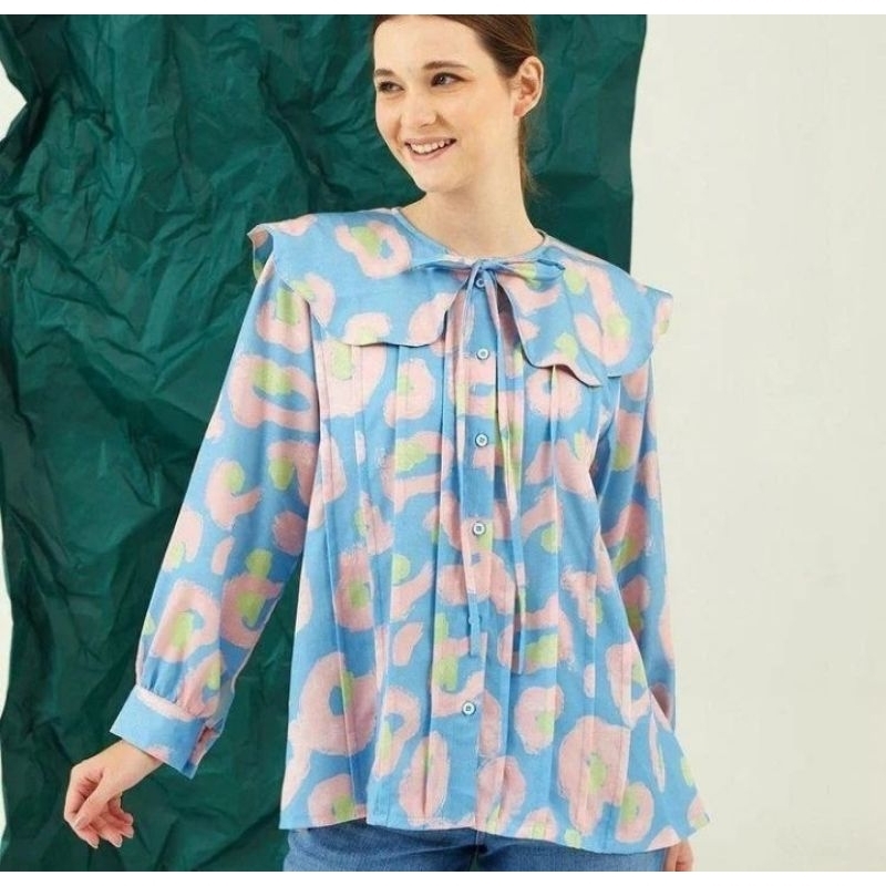 Preloved Nadjani Tyana Blue || Nadjani x Nindy Ayunda