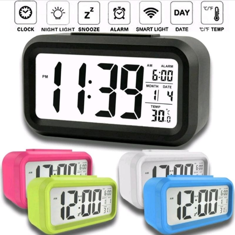Jam Meja Digital Alarm / Smart Digital Alarm / Jam Weker Pintar / Jam Alarm Subuh