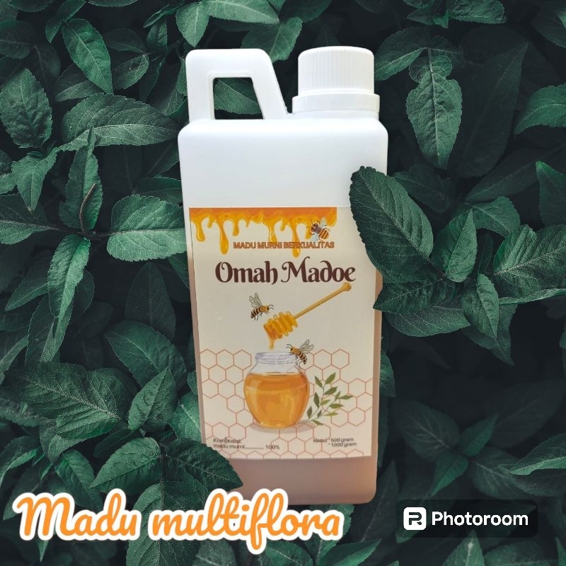 

madu multiflora kemasan 1000gram (madu mentah)