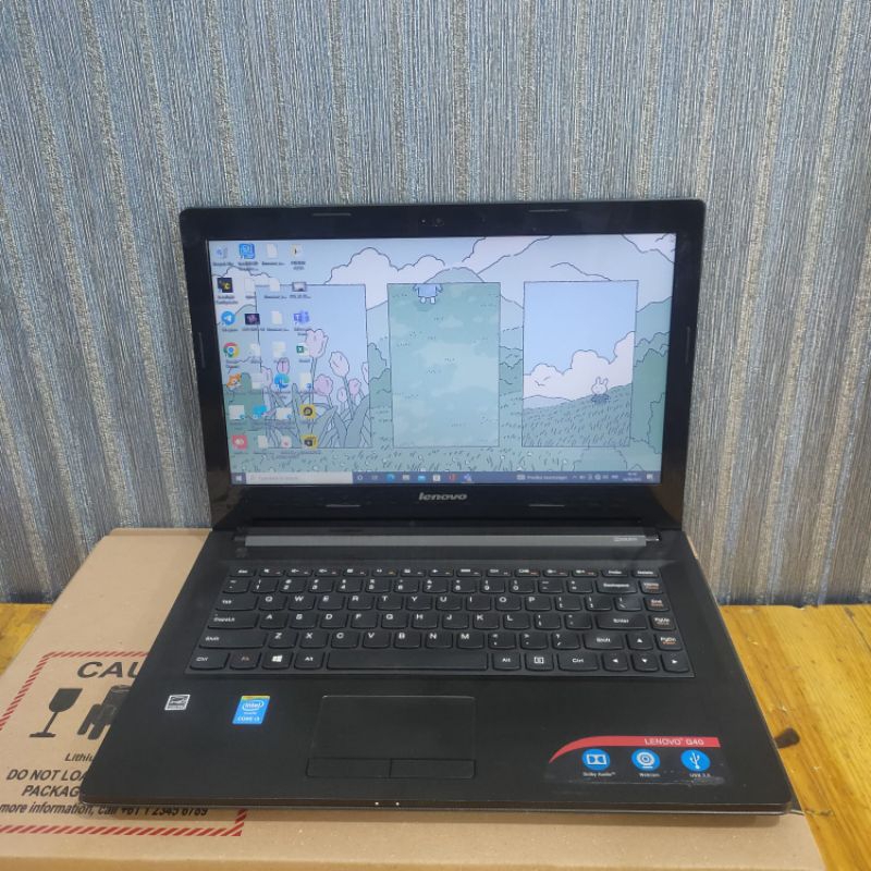Laptop Lenovo G40-80 i3-5005U Ram 8Gb/HDD 500Gb/ SSD 128Gb/SSD 256Gb Windows 10 Full aplikasi Vga in