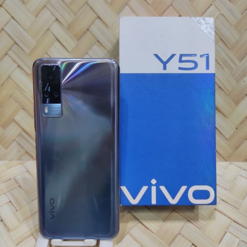 Vivo Y51 8/128 GB Handphone Second Seken Bekas Fullset batangan original