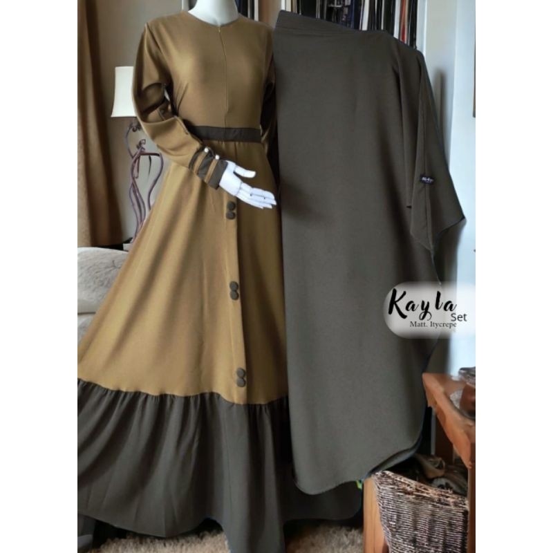 Gamis murah terbaru set kayla