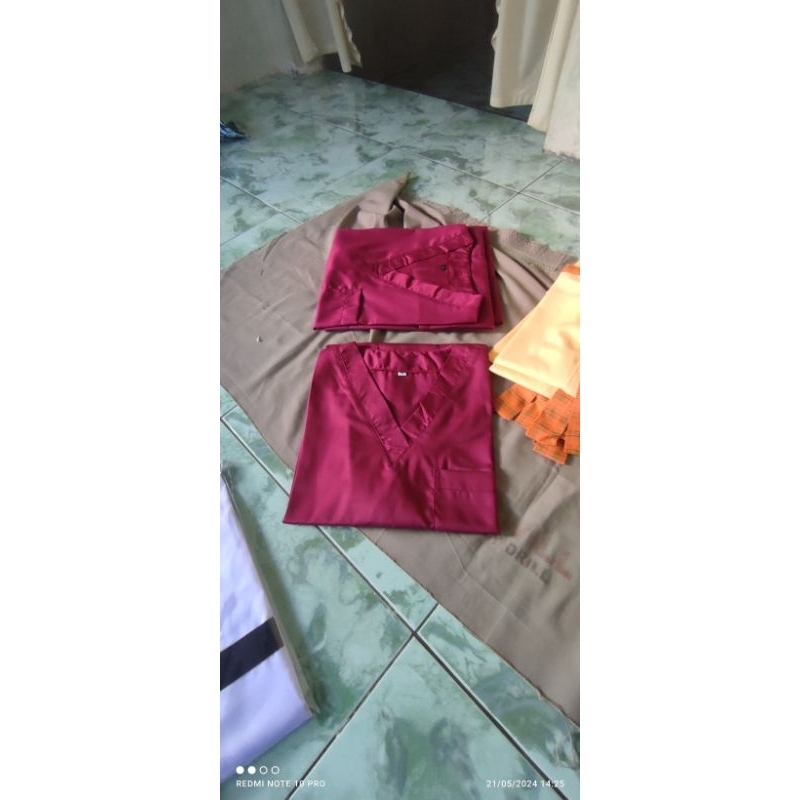 baju OKA lengan pendek, bahan toyobo