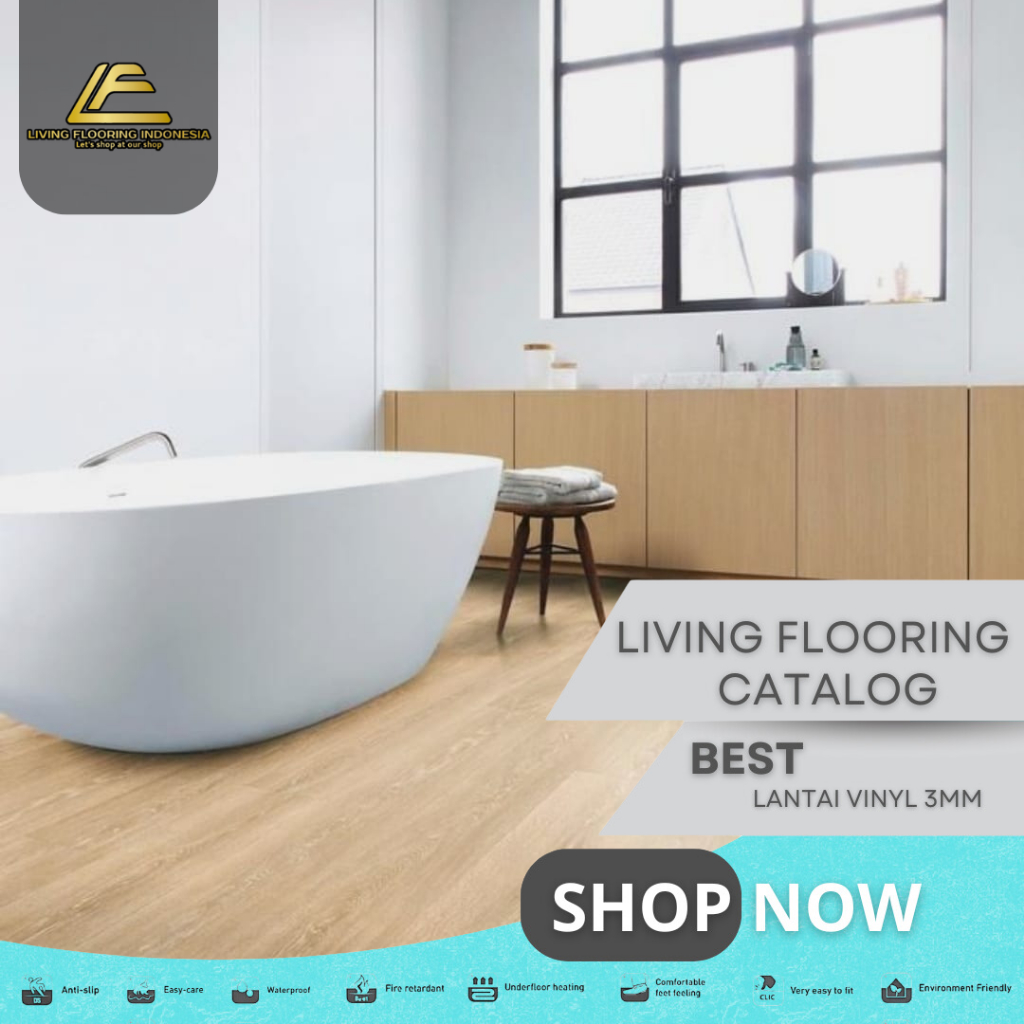Lantai Vinyl Terra 3mm | Lantai Vinyl Motif Kayu