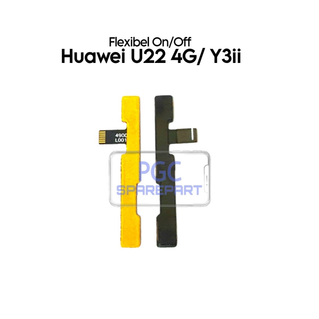 Flexibel Konektor On Off Hua wei Y3II / U22 4G / LUA-U22 / LUA-U02 / LUA-L21 / LUA-L22 / LUA-L01 / U