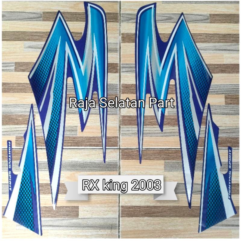 LIS STRIPPING STIKER RX KING 2003 BIRU
