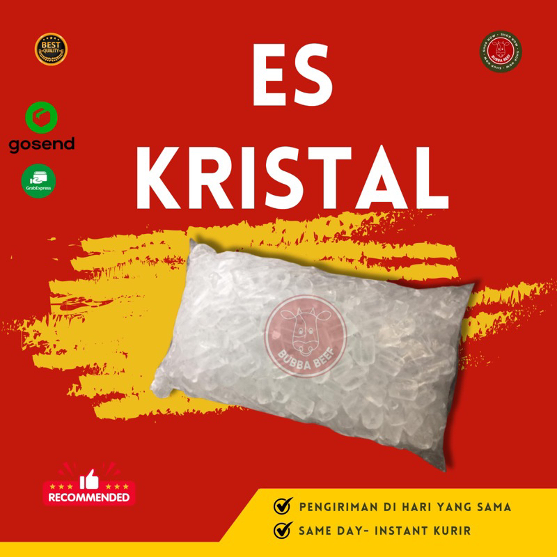

(Hanya Instan) Es Kristal 1 pack | Es Batu Kristal | Es Batu Depok | Ice Cube Cristal