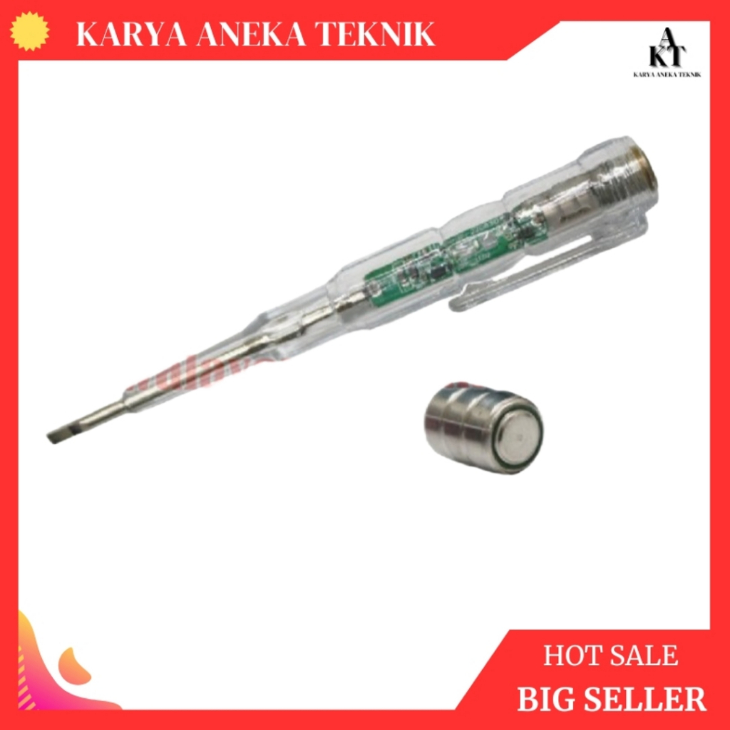 Obeng Tespen Lampu Dual LED ANCHOR Taspen Non Contact AC/DC Test Pen