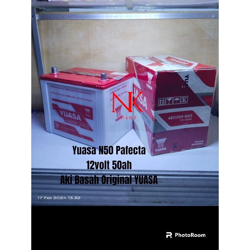 Aki Mitsubishi Colt Diesel, Fuso, Truk, Bus Accu Basah Yuasa N50 50Ah
