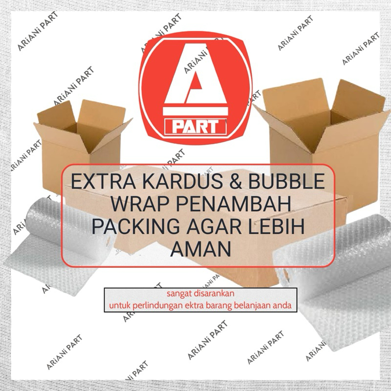 

Bubble wrap / kardus packing tambahan / paking