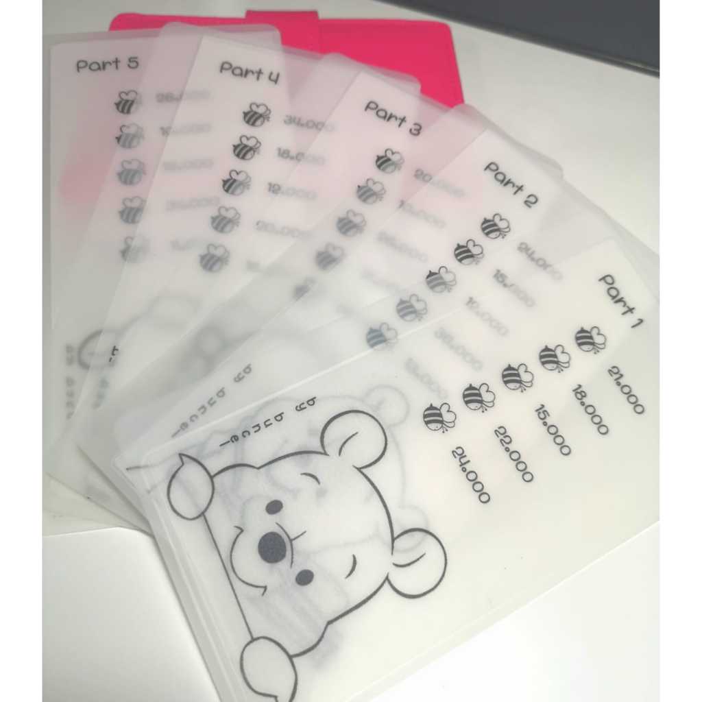 

WINNIE RANDOM SAVING CHALLENGE A6 MATTE LAMINATING