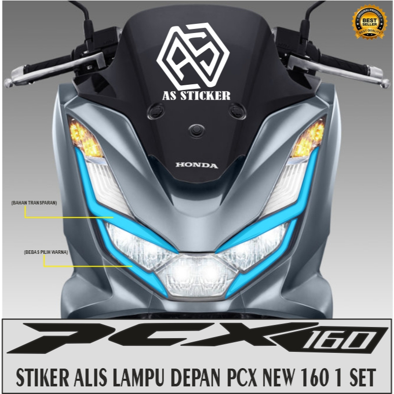 Stiker Alis Pcx 160 / stiker transparan lampu alis pcx 160 / stiker lampu alis honda pcx new 160