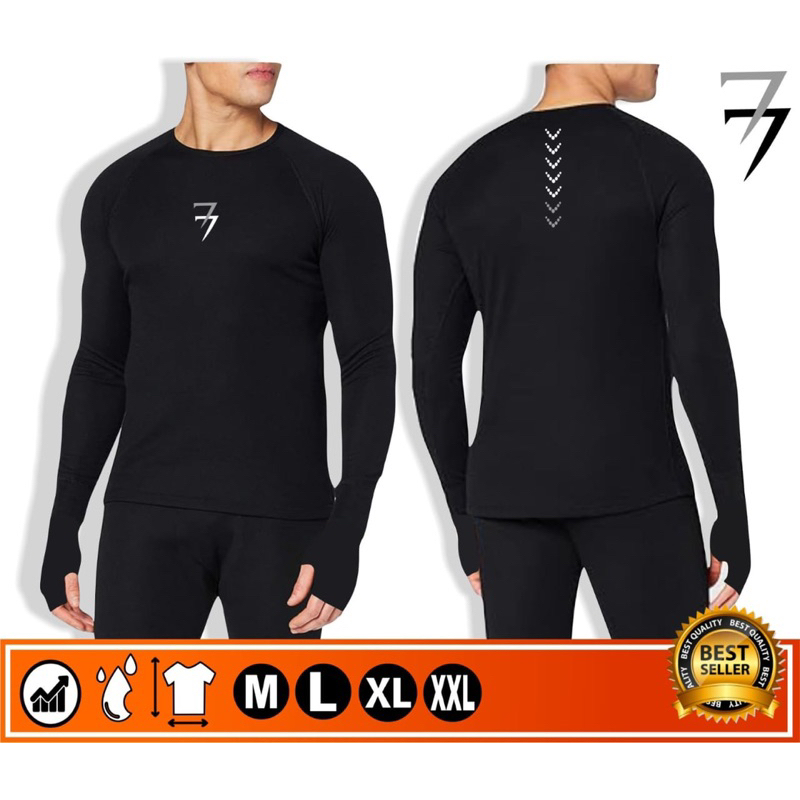 Baju renang slimfit pria wanita kaos lengan panjang Diving Jumbo M L XL XXL