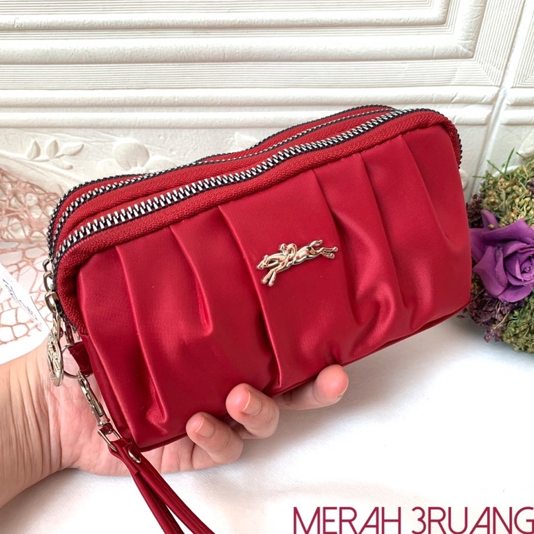 Muraaaahh DOMPET IMPORT WANITA 3RUANG L17 DOMPET JAMJO