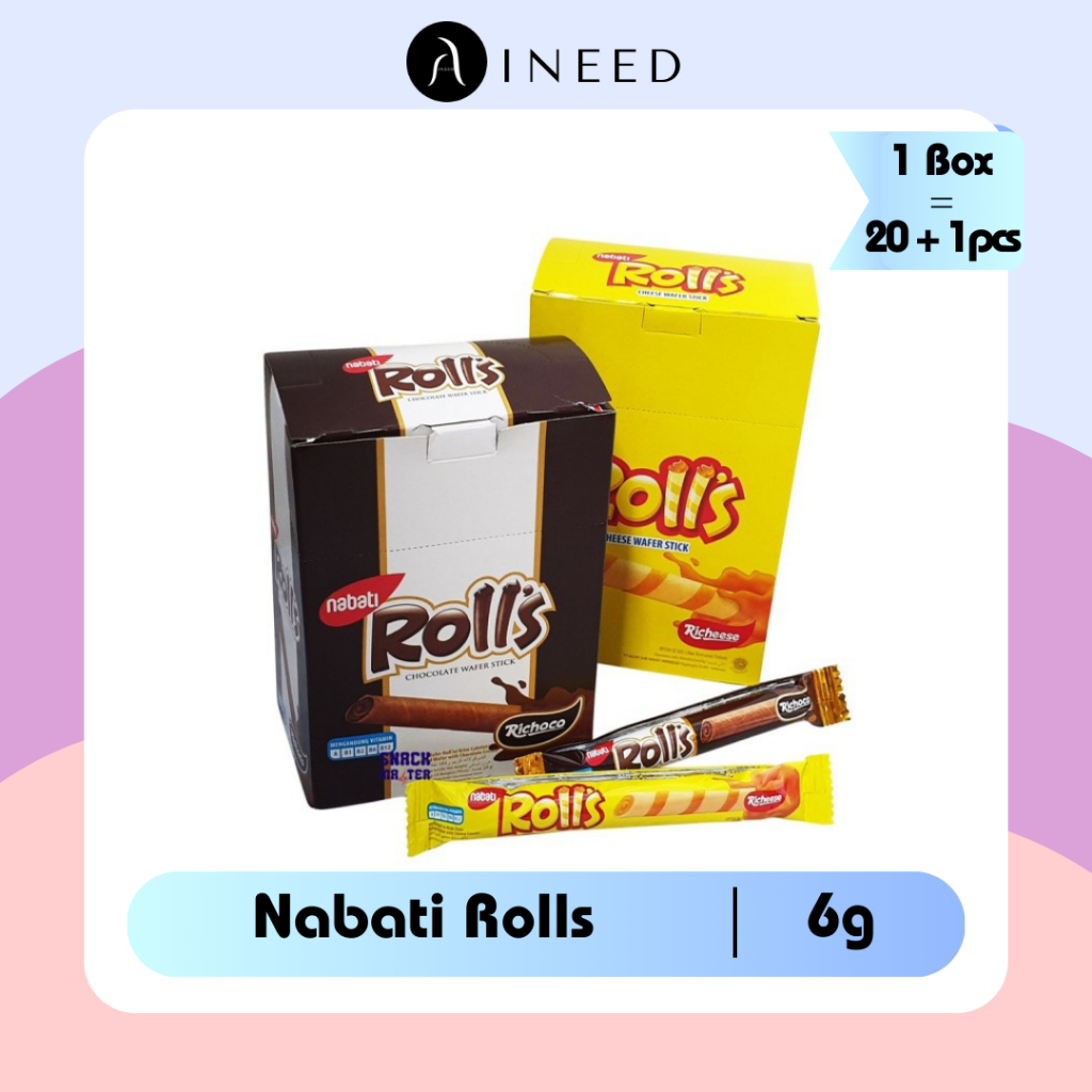 

Nabati Rolls 6gr [BOX] ISI 20 BONUS 1 PCS