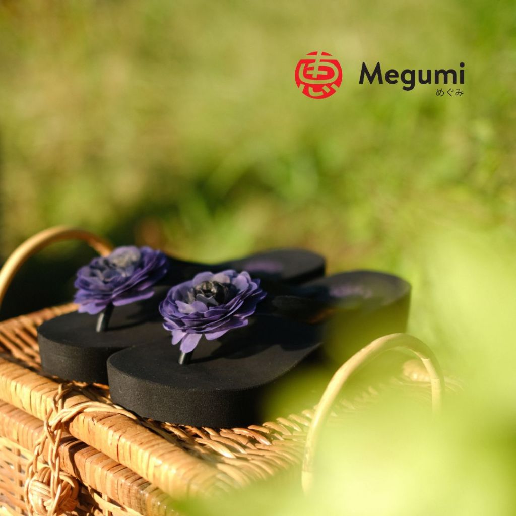 Megumi Sandal Wanita Wedges – New Fescue Ungu