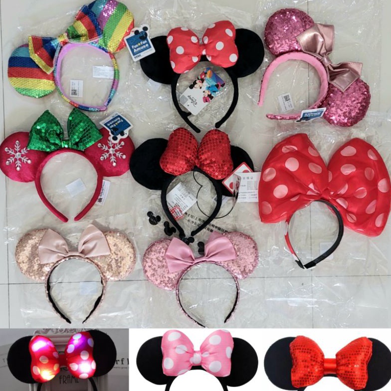 ART Y87A Bando minnie mouse ori disneyland natal mickey  boneka minnie mouse original disney parks