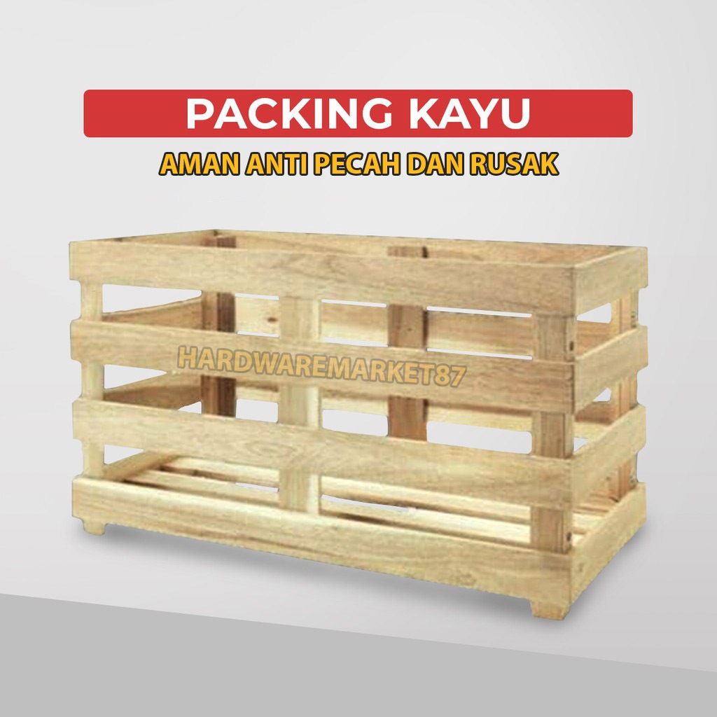 

Packing Tambahan palet kayu (free bubble wrap)