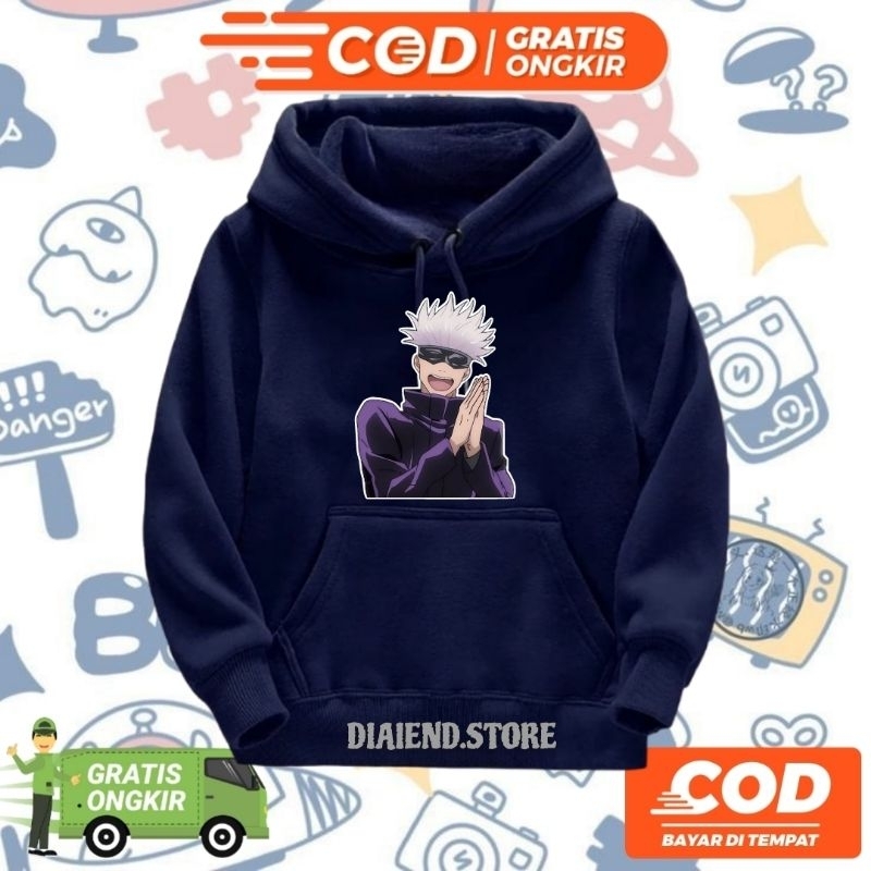 SWEATER HOODIE ANAK LAKI LAKI/PEREMPUAN MOTIF KARAKTER GOJO SOT KEREN UNTUK UMUR 2-12 TAHUN