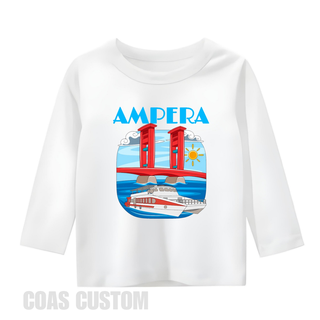 BAJU ANAK KAOS ANAK JEMBATAN AMPERA KOTA PALEMBANG