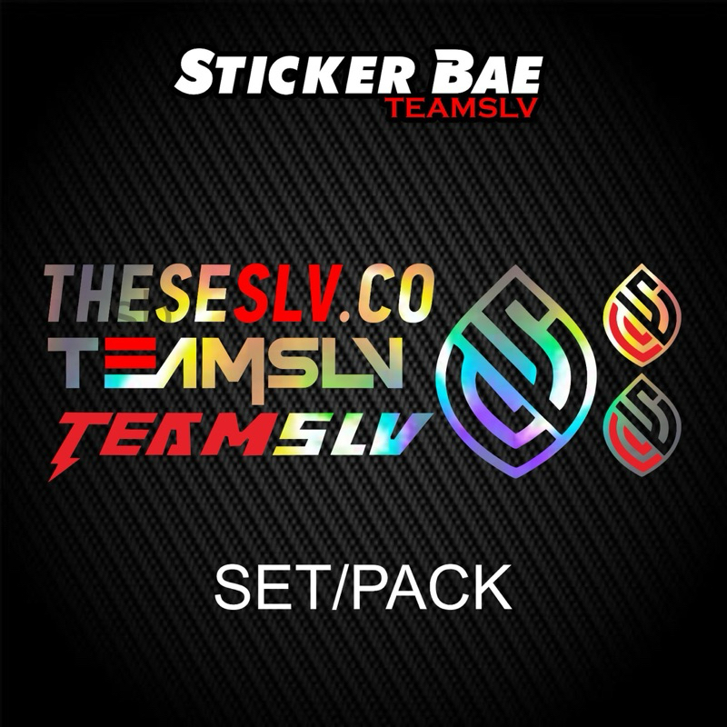 sticker pack TEAMSLV stiker motor set teamslv logo sesuai gambar