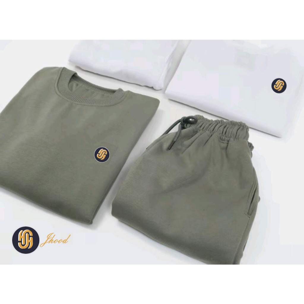ONE SET SWEATER POLOS PRIA/WANITA UNISEX PREMIUM
