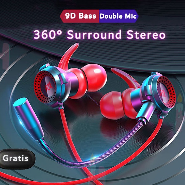 COD 98k Headset Gaming with Microphone Wired Earphone 9D Bass Original Waterproof Hehones Hifi Sport