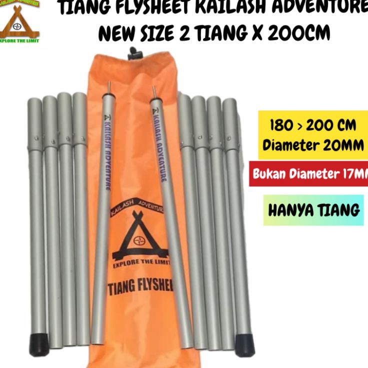 Tiang flysheet aluminium kailash adventure Hanya Tiang