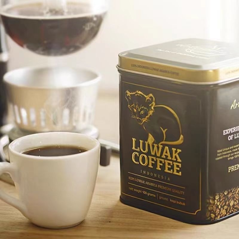 

Kopi luwak 猫屎咖啡 Artcofie Kopi Arabica Tin Coffee Grind Halus 100gr