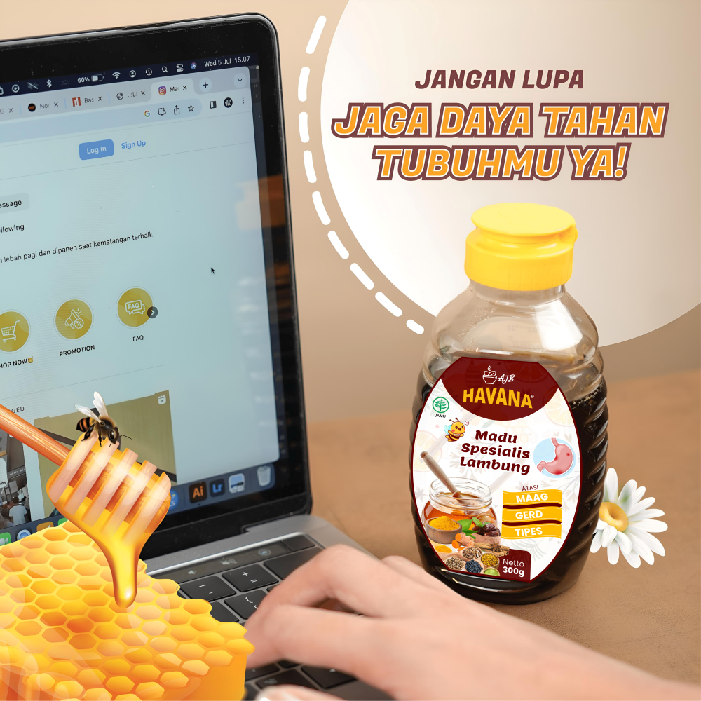 

Havana Madu Lambung Sehat Asli Madu Hutan Herbal Premium Original Spesialis Penyakit Maag Tipes Gerd