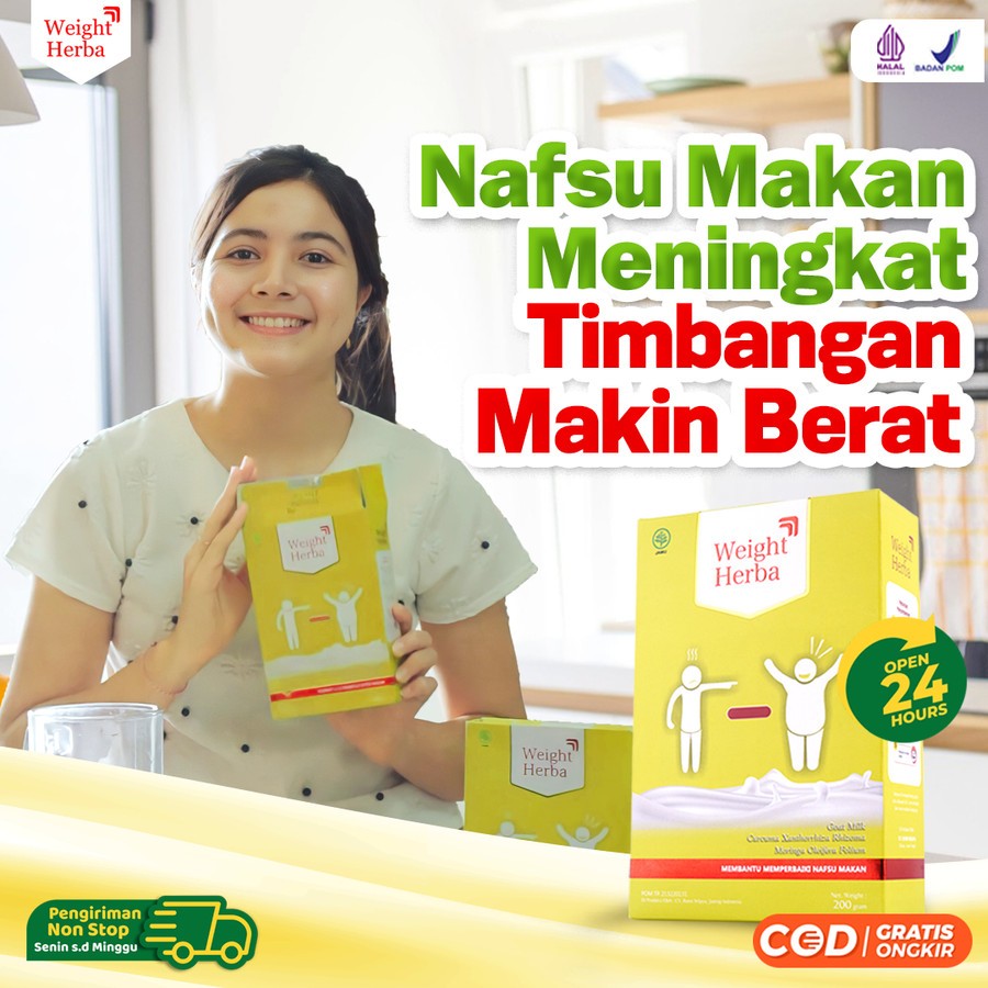 

Weight Herba Susu Etawa Ori - Penggemuk Badan serta Perlancar Saluran Pencernaan