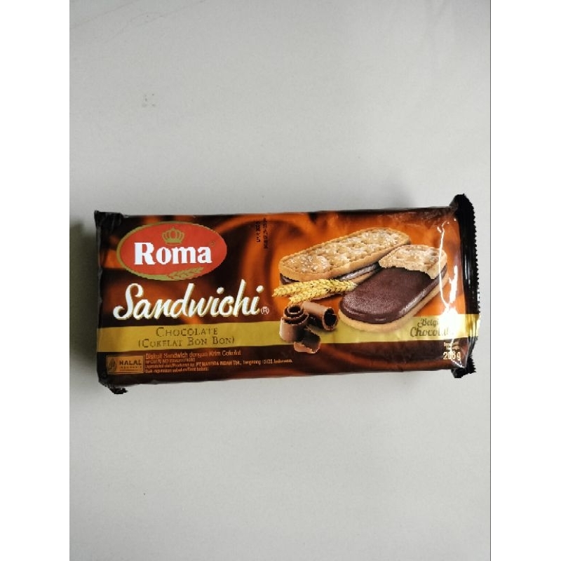 

Biscuit Roma Sandwichi Chocolate (Cokelat Bon Bon) 206 Gram / Roma Biscuit