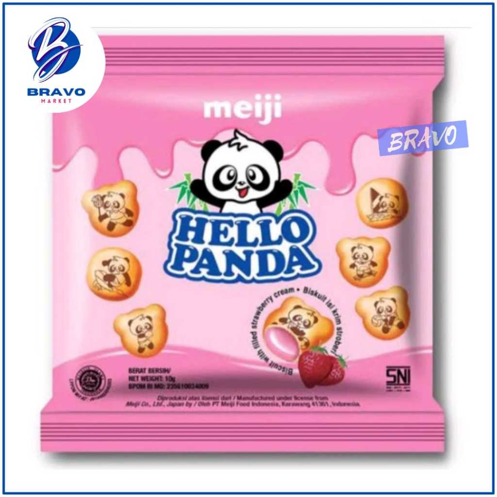 

Meiji Hello Panda Biskuit STRAWBERRY / Per 1 Pcs